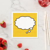 Jouw Bericht Denkbel Pret Retro Stripboek Servet (Insitu)