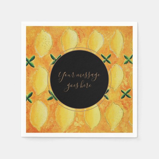 Jouw bericht Lemons Servet (Voorkant)