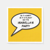 Jouw Bericht Spraakballon Fun Retro Stripboek Servetten (Voorkant)