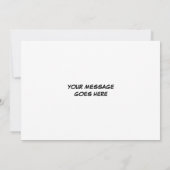 Jouw Bericht Spreekballon Fun Retro Stripboek Kaart (Achterkant)