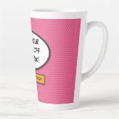 Jouw berichtspraakwolk Leuke retro-stripboek Latte Mok (Rechts)