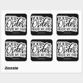 Jouw bestelling maakte mijn dag sticker (Vel)