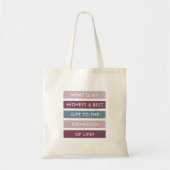 Jouw bijdrage aan het leven Motivatie Tote Bag (Voorkant)