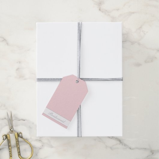 Jouw Bruidsmeisje op Maat Cadeaulabel (Met Touw)