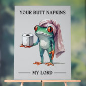 Jouw Butt Napkins Mijn Heer Acryl Bord (Neutraal)