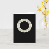 Jouw Circle Sticker Kaart (Gele Bloem)