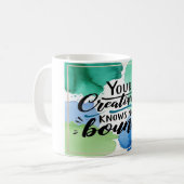 Jouw creativiteit kent geen grenzen optie 4 koffiemok (Voorkant links)