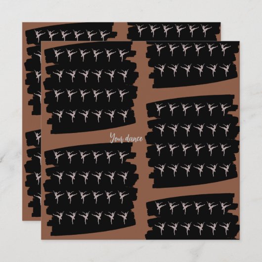 Jouw dans save the date (Voorkant / Achterkant)