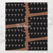 Jouw dans wijn etiket (Enkel label)