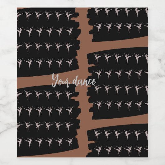 Jouw dans wijn etiket (Enkel label)