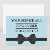 Jouw Dienst als Bruidsjonker Ringdrager Verzoek Kaart (Voorkant / Achterkant)