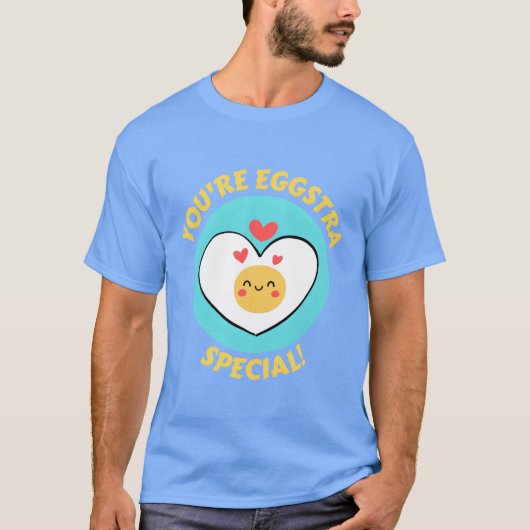 Jouw Eggstra Speciale Ei Woordspeling retro T-shirt (Voorkant)