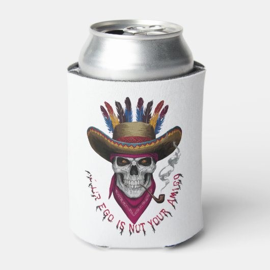 Jouw ego is niet jouw amigo. blikjeskoeler (Blikje Voorkant)