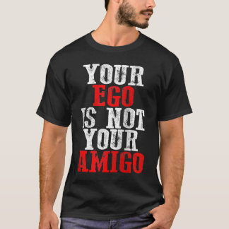 Jouw ego is niet jouw Amigo Raglan honkbal T-shirt