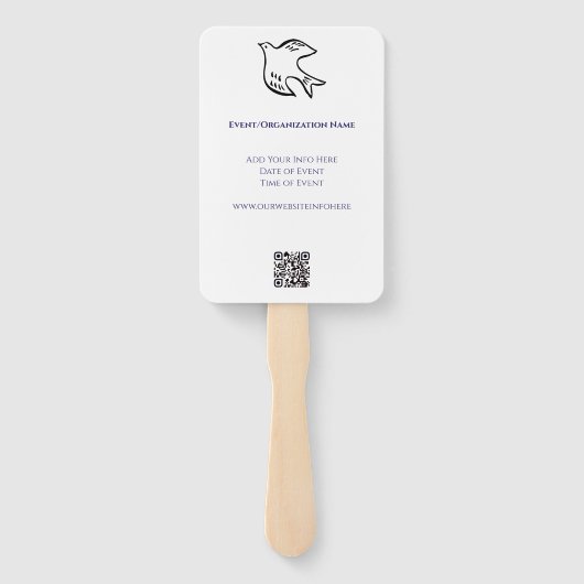 Jouw eigen fotokerk handwaaier (Achterkant)