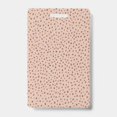 JOUW EIGEN LOGO Beige Foto Badge (Achterkant)