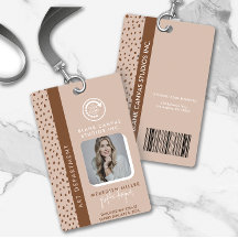 JOUW EIGEN LOGO Trendy Beige Boho Bruine Werknemer