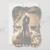 Jouw eigen vervaagde trouwkaarten met foto's kaart (Achterkant)