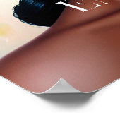 Jouw energie is heilige zwarte vrouw botanische ku poster (Hoek)