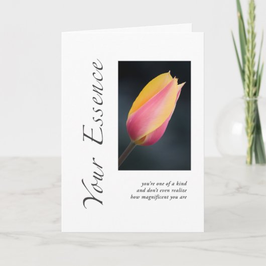 Jouw Essence Tulip Bedankkaart (Voorkant)
