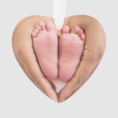 Jouw favoriete babyfoto's eerste kerst ornament (achterkant)