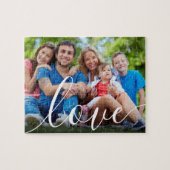 Jouw favoriete familiefoto Liefdesscript Legpuzzel (Horizontaal)