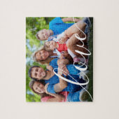 Jouw favoriete familiefoto Liefdesscript Legpuzzel (Verticaal)