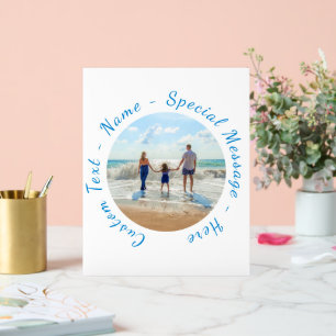 Jouw favoriete foto en aangepaste tekst Gepersonal Acryl Bord