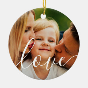 Jouw favoriete gezinsfoto keramisch ornament