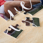 Jouw favoriete gezinsfoto Love Script Legpuzzel (Zijkant)