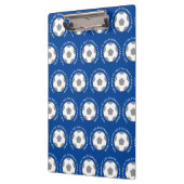 Jouw Football Team in het blauw. Football-coach Klembord (Links)