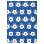 Jouw Football Team in het blauw. Football-coach Klembord (Achterkant)