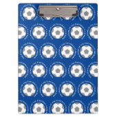 Jouw Football Team in het blauw. Football-coach Klembord (Voorkant)