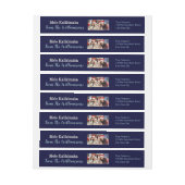 Jouw foto Blauw Mele Kalikimaka retouradres (Vel)