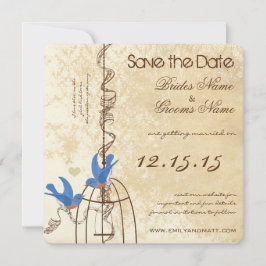 Jouw Foto Blauwe Vogels Boerderij Vogelkooi  Save The Date