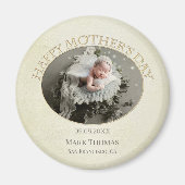 Jouw foto Elegant Moederdag Magnet (Voorkant)