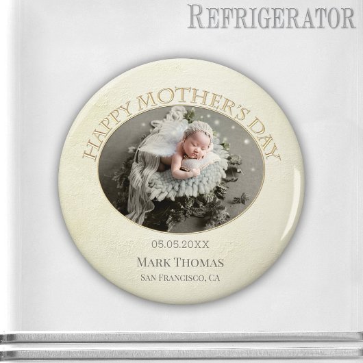 Jouw foto Elegant Moederdag Magnet