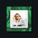 Jouw foto Greenery Canvas Afdruk<br><div class="desc">Gemaakt om dimensionaal te kijken, een tropisch plant patroon creëer een prachtig lijst voor je favoriete foto op dit omwikkelde canvas. **TIP: Als het gebruiken van vierkant plaque, zou u uw foto aan een vierkant kunnen moeten bebouwen VOORDAT het voor beste resultaten uploadt.</div>