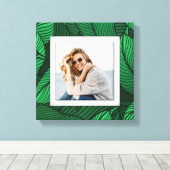 Jouw foto Greenery Canvas Afdruk (Insitu (Houten vloer))