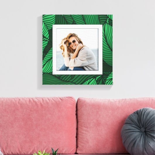 Jouw foto Greenery Canvas Afdruk (Insitu (Woonkamer))