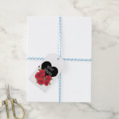 Jouw foto, hart, persoonlijk, creatief, liefde cadeaulabel (Met Touw)