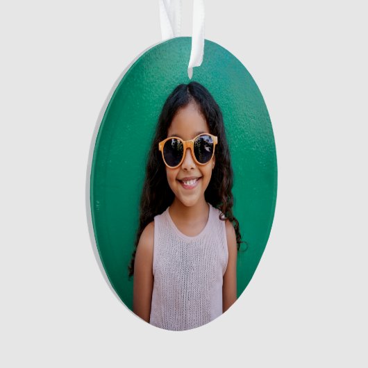 Jouw foto Ho ho ho ho Ornament (voorkant)