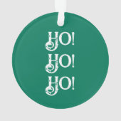 Jouw foto Ho ho ho ho Ornament (achterkant)
