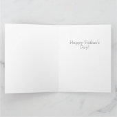 Jouw foto in een Grijze Vaderdag Kaart (Binnen)