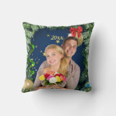 Jouw foto Kerst Persoonlijke Keramische Bal Decora Kussen (Achterkant)