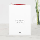 JOUW FOTO Kerstblad en Bessen Kaart (Achterkant)