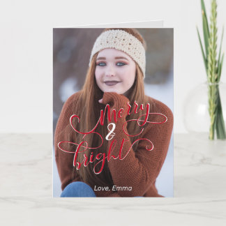Jouw foto Merry and Bright Kaart