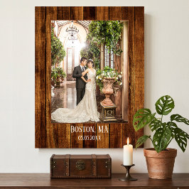 Jouw foto met houten custom print