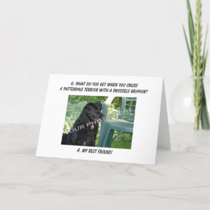 Jouw foto! Mijn beste vriend Patterdale Terrier Mi Kaart