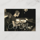 Jouw foto muziek DJ Visitekaartje (Voorkant)